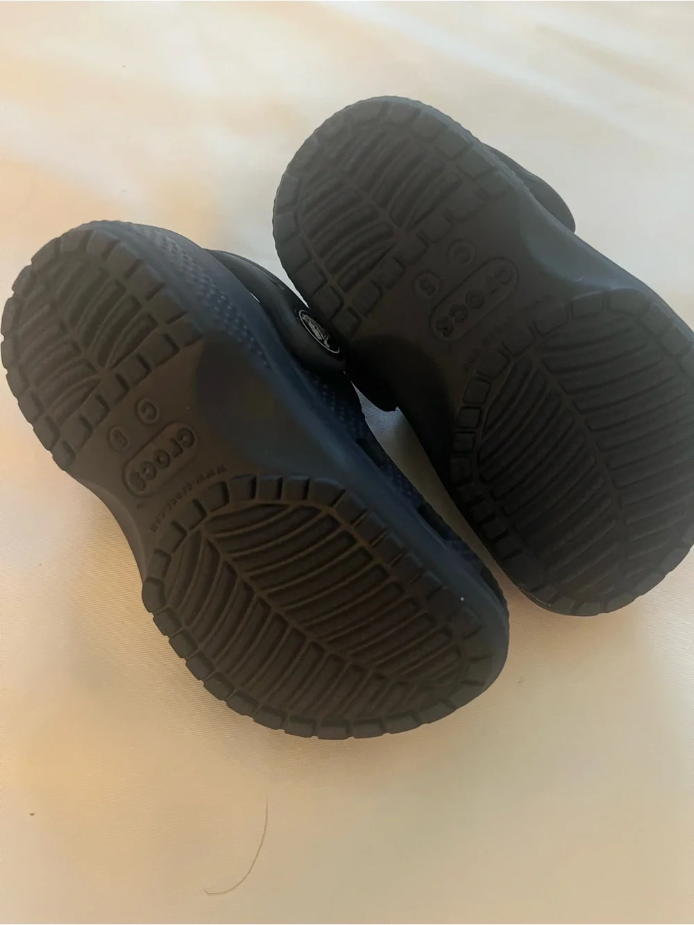 Crocs Kids Navy Blue Lightweight‎ Clog Sandals Sz 5